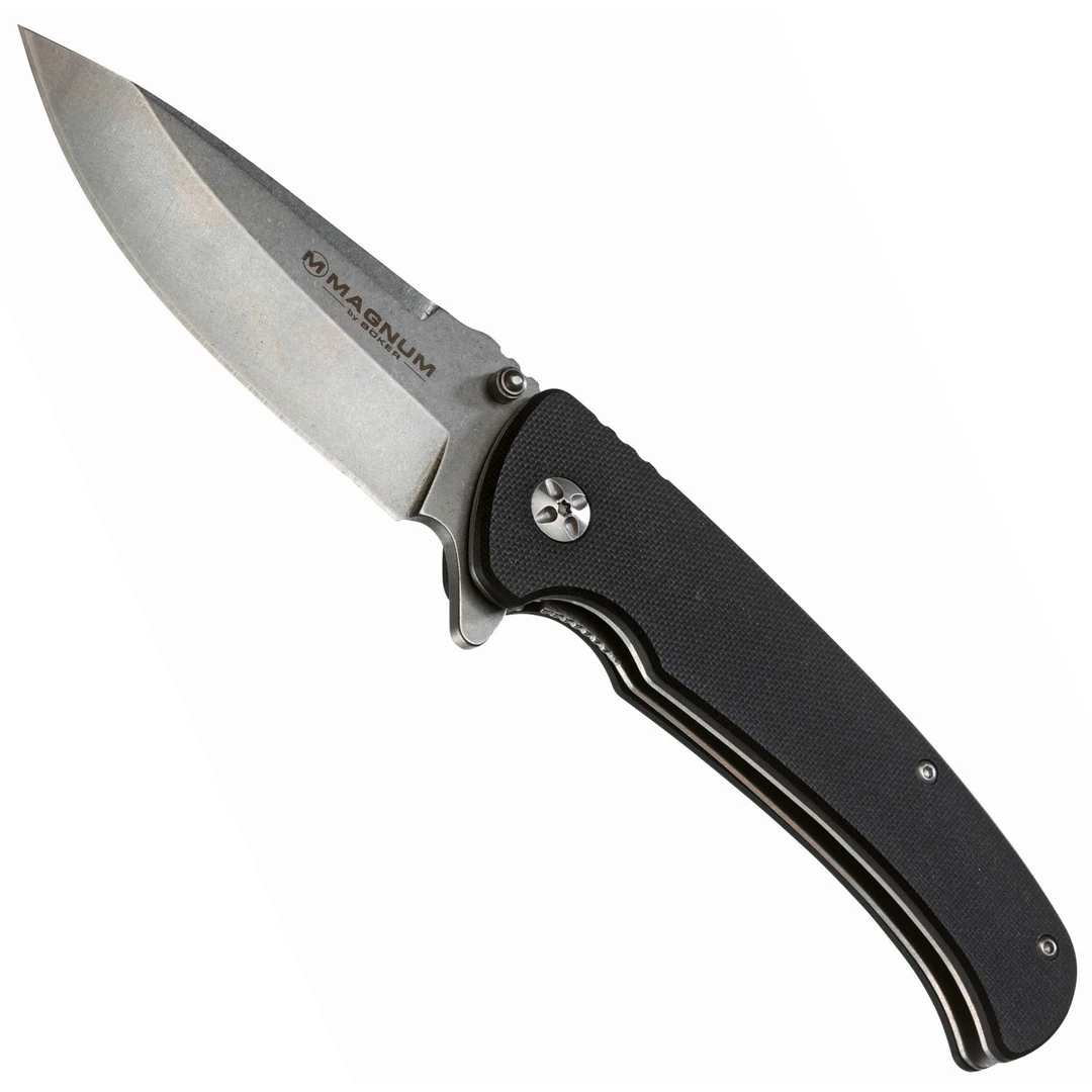 Boker Magnum No Compromise Folder Knife, Stonewash Blade Boker Magnum No Compromise Folder Knife, Stonewash Blade -Knives Shop 01RY057 28729.1582655253