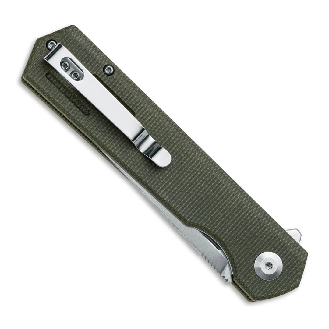 Boker BlackFox Revolver Green Micarta Folding Knife Boker BlackFox Revolver Green Micarta Folding Knife -Knives Shop