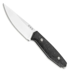 Boker Daily Knives AK1 Carbon Fiber Fixed Blade Knife, Satin Drop Point Blade