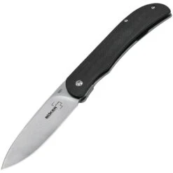 Boker 01BO137 D2 Tool Steel Exskelibur I Framelock Knife With Black G10 Handle