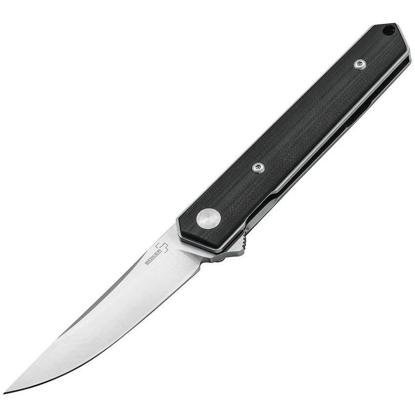 Boker 01BO268 Kwaiken Mini Linerlock Knife with Stainless Handle Boker 01BO268 Kwaiken Mini Linerlock Knife With Stainless Handle -Knives Shop 227297 227301