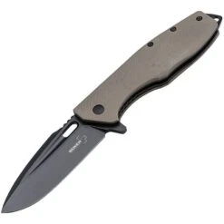 Boker 01BO759 Caracal Tactical Linerlock Knife With Coyote Tan G10 Handle