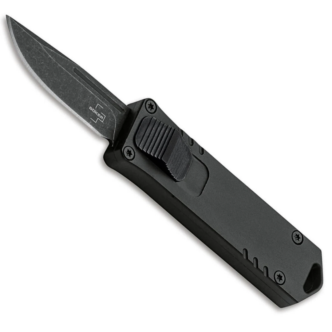 Boker Plus USB OTF Auto Knife, Black Stonewash D2 Blade Boker Plus USB OTF Auto Knife, Black Stonewash D2 Blade -Knives Shop