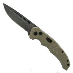 New Products 18 Boker Plus Coyote Brown Intention II Auto Knife, Dark Stonewash D2 Blade