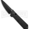 Boker Kihon Black Automatic Knife - Black Plain 2 Boker Kihon Black Automatic Knife - Black Plain -Knives Shop Boker Burnley Kihon DP Auto Black BHQ 101390 jr large