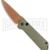 Boker Kihon OD Green Automatic Knife - Copper Plain 2 Boker Kihon OD Green Automatic Knife - Copper Plain -Knives Shop Boker Burnley Kihon Desert Warrior DP Auto Copper D2 01BO955NSOI BHQ 101391 jr large