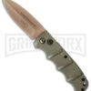 Boker Kalashnikov Desert Warrior Dagger Automatic Knife - Copper Plain -Knives Shop Boker Desert Warrior Kalashnikov Dagger OD Green Copper 01KALS14N BHQ 30436 jr 1 large
