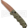 Boker Kalashnikov Desert Warrior Tanto Automatic Knife - Copper Plain -Knives Shop Boker Desert Warrior Kalashnikov Tanto Auto OD Green D2 Copper BHQ 96967 jr large