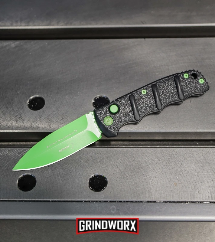 Boker Kalashnikov Automatic Knife - D2 Dagger Electric Green Plain Boker Kalashnikov Automatic Knife - D2 Dagger Electric Green Plain -Knives Shop Boker Green Mamba Kalashnikov Dagger Automatic Knife Electric Green BHQ 95401 kp metal web large