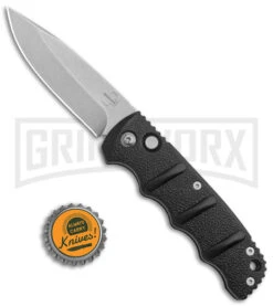 Boker Kalashnikov Black Automatic Knife - Drop Point Bead Blast Plain -Knives Shop Boker Kalashnikov Auto Black D2 SW BHQ 144760 jr bottlecap large