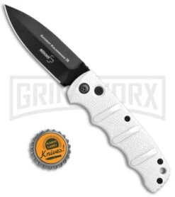 Boker Imperial Kalashnikov White Automatic Knife - D2 Dagger Black Plain -Knives Shop Boker Kalashnikov Dagger Auto White Black 01KALS34N BHQ 75529 jr bottlecap 3 large