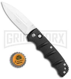 Boker Kalashnikov Black Automatic Knife - D2 Satin Plain -Knives Shop Boker Kalashnikov Dagger Black Satin BHQ 9485 or BHQ 110509 jr bottlecap large