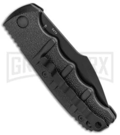 Boker Kalashnikov Automatic Knife - Harpoon Black Plain -Knives Shop Boker Kalashnikov Harpoon Auto Black Black KALS53NSOI BHQ 95957 jr side large