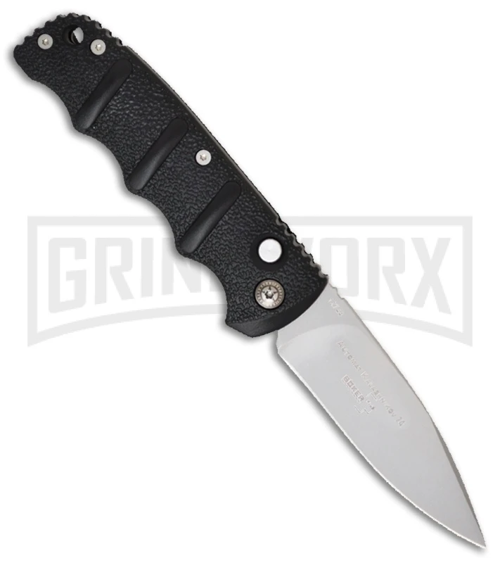 Boker Left Hand Kalashnikov Black Automatic Knife - Bead Blast Plain Boker Left Hand Kalashnikov Black Automatic Knife - Bead Blast Plain -Knives Shop Boker Kalashnikov Left Hand Auto Black BB BHQ 95402 jr 3 large