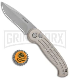 Boker Magnum Speedmaster Champagne Automatic Knife - Bead Blast Plain 5 Boker Magnum Speedmaster Champagne Automatic Knife - Bead Blast Plain -Knives Shop Boker Magnum DP Auto Champagne BB 01BO007 BHQ 0099 jr bottlecap large