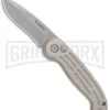 Boker Magnum Speedmaster Champagne Automatic Knife - Bead Blast Plain -Knives Shop Boker Magnum DP Auto Champagne BB 01BO007 BHQ 0099 jr large