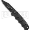 Boker Mini Kalashnikov Black Bowie Automatic Knife - Black Plain -Knives Shop Boker Mini Kalashnikov Bowie Auto Black BHQ 96965 jr large