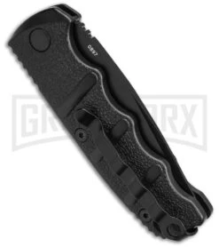 Boker Mini Kalashnikov Black Automatic Knife - Tanto Black Plain -Knives Shop Boker Mini Kalashnikov Tanto Automatic Knife Black 2in Black BHQ 132752 td side large