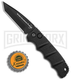 Boker Mini Kalashnikov Black Automatic Knife - Tanto Black Plain -Knives Shop Boker Mini Kalashnikov Tanto Automatic Knife Black 2in Black BHQ 132752 td size large