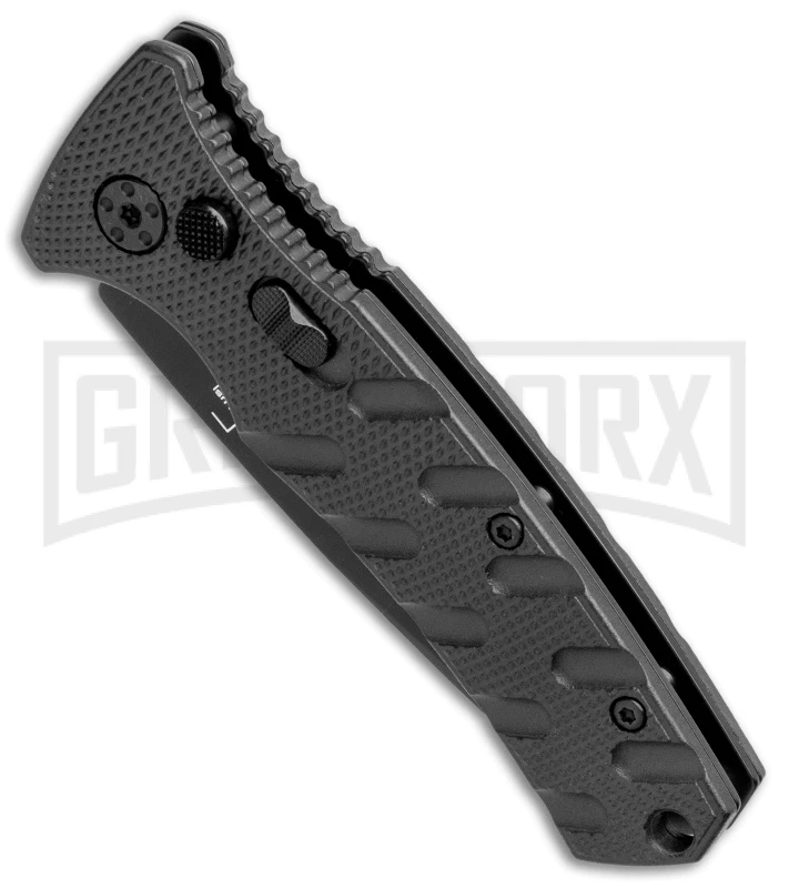Boker Mini Strike Automatic Knife Black - Drop Point Black Plain Boker Mini Strike Automatic Knife Black - Drop Point Black Plain -Knives Shop Boker Mini Strike Auto Black Black 01BO436NSOI BHQ 99629 jr spine large
