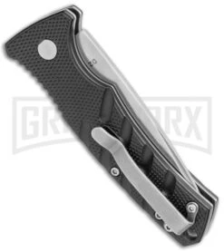 Boker Mini Strike Automatic Knife Black - Drop Point Stonewash Plain 4 Boker Mini Strike Automatic Knife Black - Drop Point Stonewash Plain -Knives Shop Boker Mini Strike Auto Black SW 01BO435NSOI BHQ 99628 jr side large