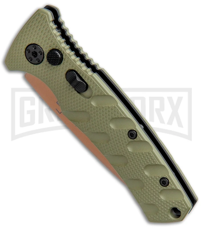 Boker Mini Strike Automatic Knife Black - Drop Point Copper Plain Boker Mini Strike Automatic Knife Black - Drop Point Copper Plain -Knives Shop Boker Mini Strike Auto OD Green Copper 01BO438NSOI BHQ 99631 jr spine large