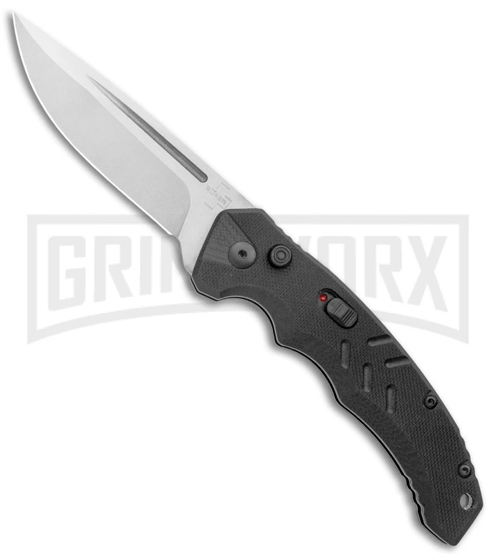 Boker Plus Intention II Automatic Folding Knife Black - Stonewash Drop Point Boker Plus Intention II Automatic Folding Knife Black - Stonewash Drop Point -Knives Shop Boker Plus Intention Black Auto SW 01B0482 BHQ 115756 jr large