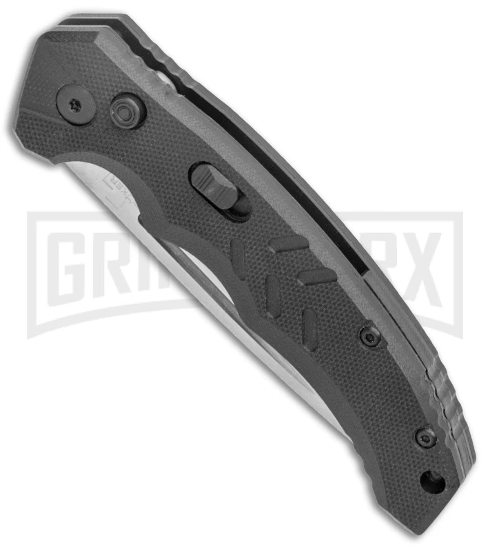 Boker Plus Intention II Automatic Folding Knife Black - Stonewash Drop Point Boker Plus Intention II Automatic Folding Knife Black - Stonewash Drop Point -Knives Shop Boker Plus Intention Black Auto SW 01B0482 BHQ 115756 jr spine large