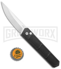 Boker Plus Kwaiken Grip Automatic Knife - D2 Satin Plain 5 Boker Plus Kwaiken Grip Automatic Knife - D2 Satin Plain -Knives Shop Boker Plus Kwaiken Grip Auto Black Aluminum Satin BHQ 175284 jr bottlecap large