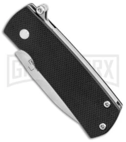 Boker Plus Shamsher Black Automatic Liner Lock Knife - Satin Plain 3 Boker Plus Shamsher Black Automatic Liner Lock Knife - Satin Plain -Knives Shop Boker Plus Shamsher Auto LL Black G 10 Satin BHQ 139170 jr spine large