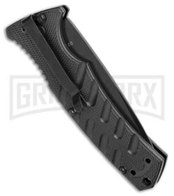 Boker Plus Strike Automatic Knife - Drop Point Black Plain -Knives Shop Boker Plus Strike Bowie Auto Black 01BO433NSOI BHQ 97031 jr side large