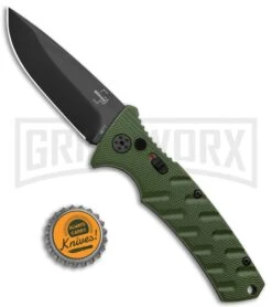 Boker Plus Strike OD Green Automatic Knife - Drop Point Black Plain 5 Boker Plus Strike OD Green Automatic Knife - Drop Point Black Plain -Knives Shop Boker Plus Strike DP Auto OD Green Black BHQ 97033 jr bottlecap large