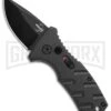 Boker Stubby Strike Black Automatic Knife CA Legal - Black -Knives Shop Boker Stubby Strike CA Legal Auto Black 01BO441NSOI BHQ 99647 jr large