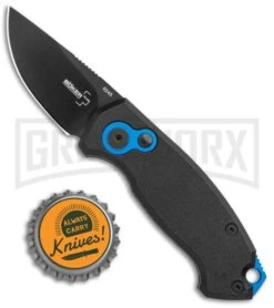 Boker Vox Kompakt CA Legal Automatic Knife - Drop Point Black Plain -Knives Shop Boker Vox Kompakt CA Legal Auto Knife Black 01BO624NSOI BHQ 95711 jr bottlecap 2 large