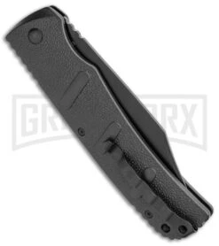 Boker XXL Kalashnikov Automatic Knife - Black Bowie -Knives Shop Boker XXL Kalashnikov Bowie Auto Black BHQ 99623 jr side large
