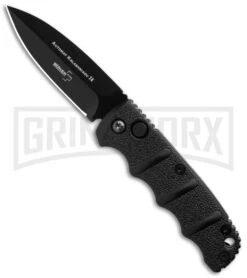 Boker Black Mini Kalashnikov Black Automatic Knife - D2 Black Plain