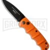 Boker Kalashnikov Orange Automatic Knife - Black Plain -Knives Shop boker kalashnikov 01kals10n cm large