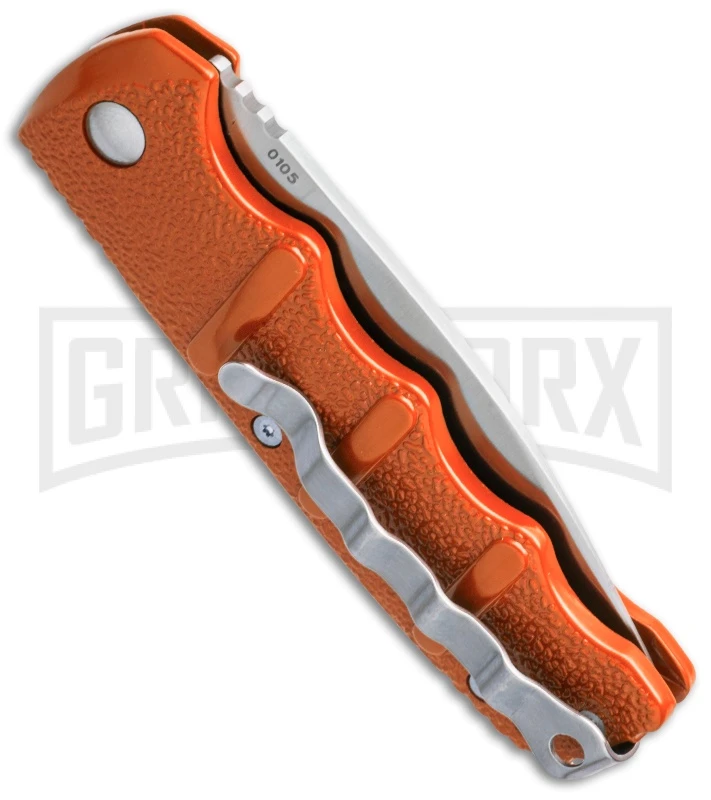 Boker Kalashnikov Orange Automatic Knife - Satin Plain Boker Kalashnikov Orange Automatic Knife - Satin Plain -Knives Shop boker kalashnikov 01kals11n side cm large