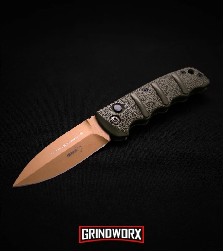 Boker Kalashnikov Desert Warrior Dagger Automatic Knife - Copper Plain Boker Kalashnikov Desert Warrior Dagger Automatic Knife - Copper Plain -Knives Shop boker kalashnikov desert warrior dl black large