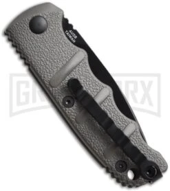 Boker Mini Kalashnikov Gray Automatic Knife - Black Serr -Knives Shop boker kalashnikov mini 01kals73b back large
