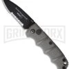 Boker Mini Kalashnikov Gray Automatic Knife - Black Serr -Knives Shop boker kalashnikov mini 01kals73b large