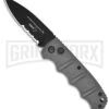 Boker Kalashnikov 74 Gray Automatic Knife - D2 Black Serr -Knives Shop boker kalashnikov ser 01kals74b BHQ 0104 jr large