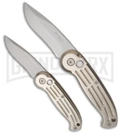 Boker Magnum Black Automatic Knife - Tanto Black Serr -Knives Shop boker magnum 01bo007 comparison large