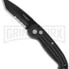 Boker Magnum Black Automatic Knife - Tanto Black Serr -Knives Shop boker magnum 01bo018 Black Serr BHQ 4647 jr large