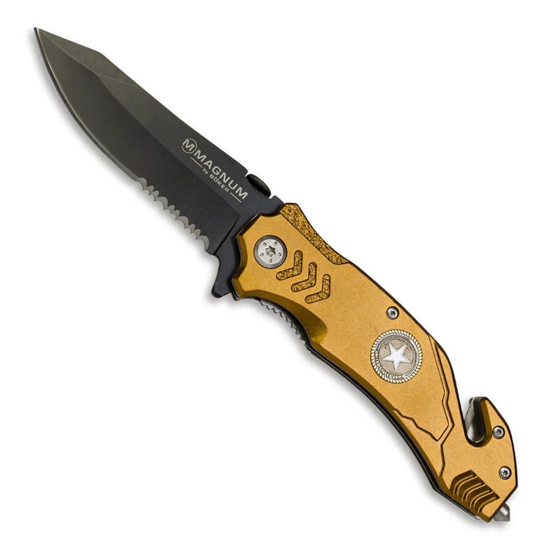 Boker Magnum Army Rescue Aluminum Spring Assisted Knife Boker Magnum Army Rescue Aluminum Spring Assisted Knife -Knives Shop magnum army rescue