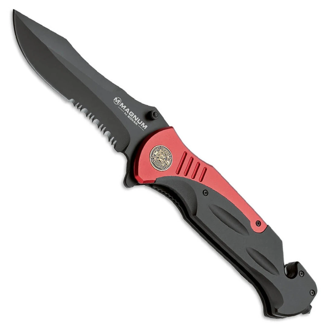 Boker Magnum Fire Chief Aluminum Liner Lock Knife Boker Magnum Fire Chief Aluminum Liner Lock Knife -Knives Shop magnum fire chief 01ll313 69848.1630685795